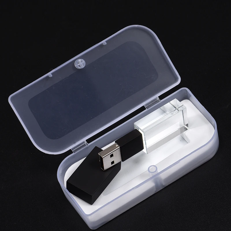 SHANDIAN Кристальный USB флэш-накопитель логотип cle USB 2,0 4 gb 16 Гб, 32 ГБ, 64 ГБ свадебный подарок флешки(за 10 шт логотип