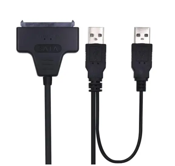 Кабель адаптер Sata с Usb 2 0 на 7 15 22pin Внешнее питание для 5 дюймового Ssd Hdd жесткого