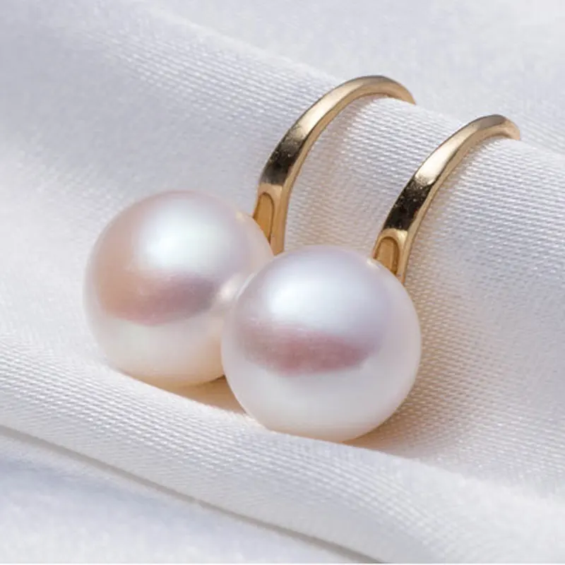 Женские серьги-гвоздики с искусственным жемчугом и кристаллами | Серьги-подвески