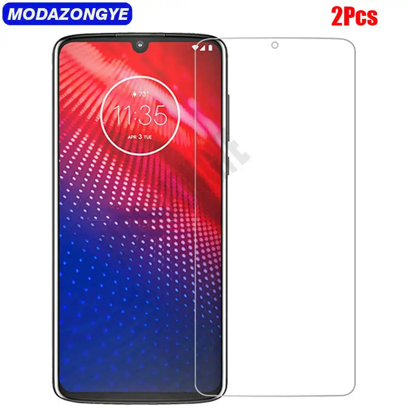 Закаленное стекло для Motorola Moto Z4 2 шт. защитная пленка экрана Force Play Z 4 MotoZ4