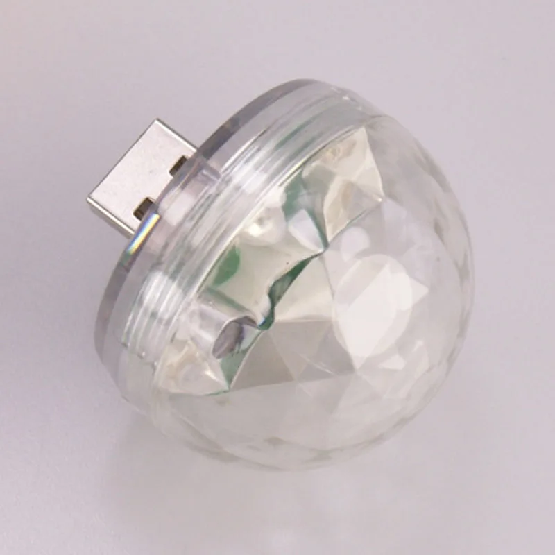 2 шт. мини USB сценический DJ светильник лампа диско шар стробоскоп Светодиодная для