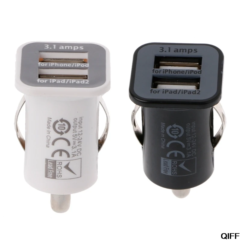 Авто высокое количество Адаптер зарядного устройства с двойным USB разъем