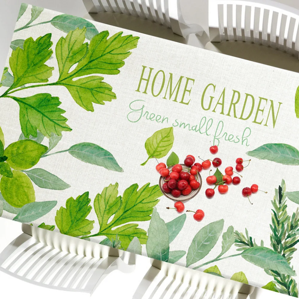 Пасторальная прямоугольная круглая скатерть покрывающая полотенца тропический