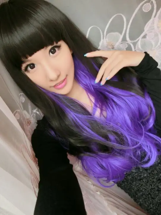 wigs purple