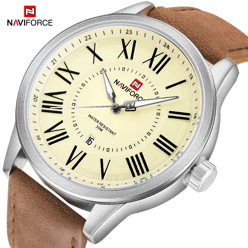 NAVIFORCE мужские спортивные ударопрочные водонепроницаемые часы роскошные