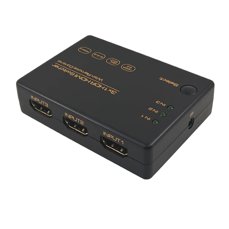 3-портовый HDR HD переключатель HDCP 2 4K 60 Гц 3 входа 1 выход порта Переключатель