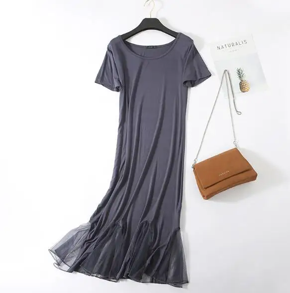 Женская Ночнушка с коротким рукавом хлопок цвет в ассортименте | одежда