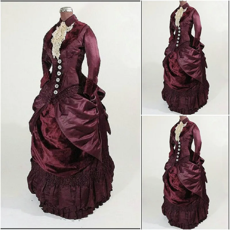 

SC-910 Victorian Gothic/Vintage Dress Halloween Theater dress Custom made