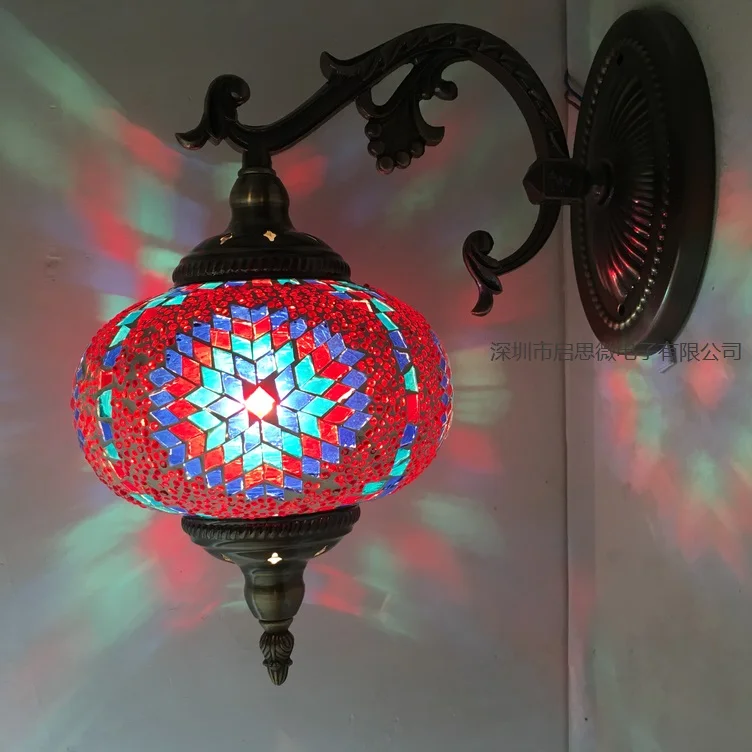 Новейшие E14 декоративные настенные лампы в средиземноморском стиле с ручной