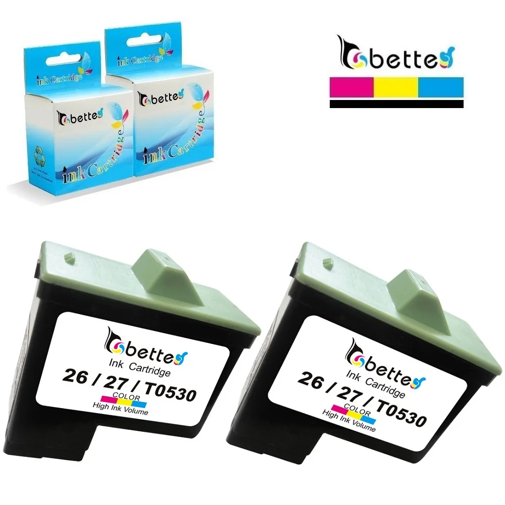 2PK чернила Cartridges10N0027 для принтера Lexmark 27 Z605 Z615 Z617 Z640 Z645 Z717 Z817 Z819 X74 X75 X1100 X1150 X2250 X1195