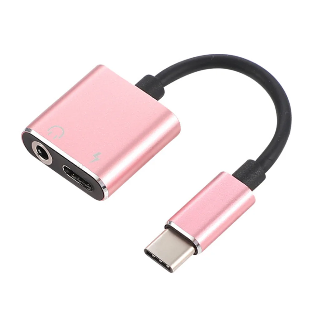 Тип-C до 3,5 мм аудио адаптер зарядный кабель 2 в 1 Тип usb C до 3,5 мм для наушников зарядки ключ для xiaomi huawei P20 samsung