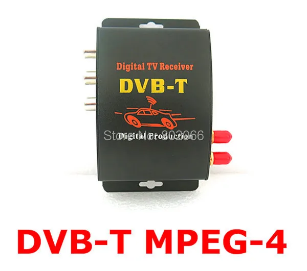 2 тюнера Внешний Мобильный автомобиль DVB T MPEG 4 Авто DVBT MPEG4 цифровой ТВ приемник с