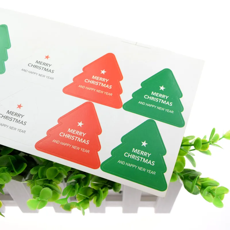 10 шт./лист герметизирующая наклейка на рождественскую елку креативный винтажный