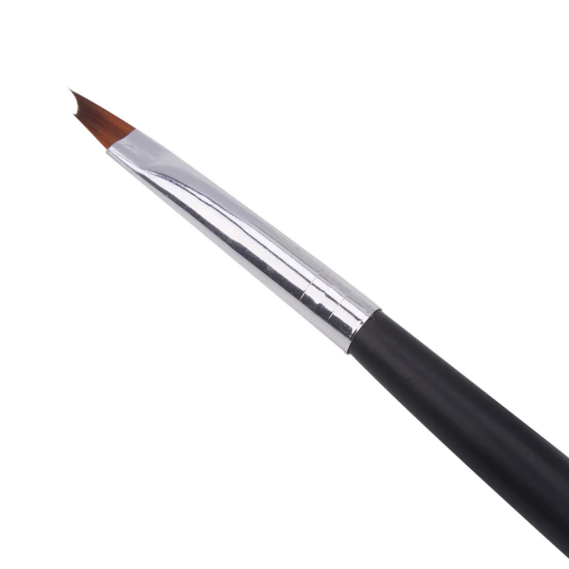 Французский Совет терапии Pen ногтей расставить Кисточки черной ручкой Half Moon