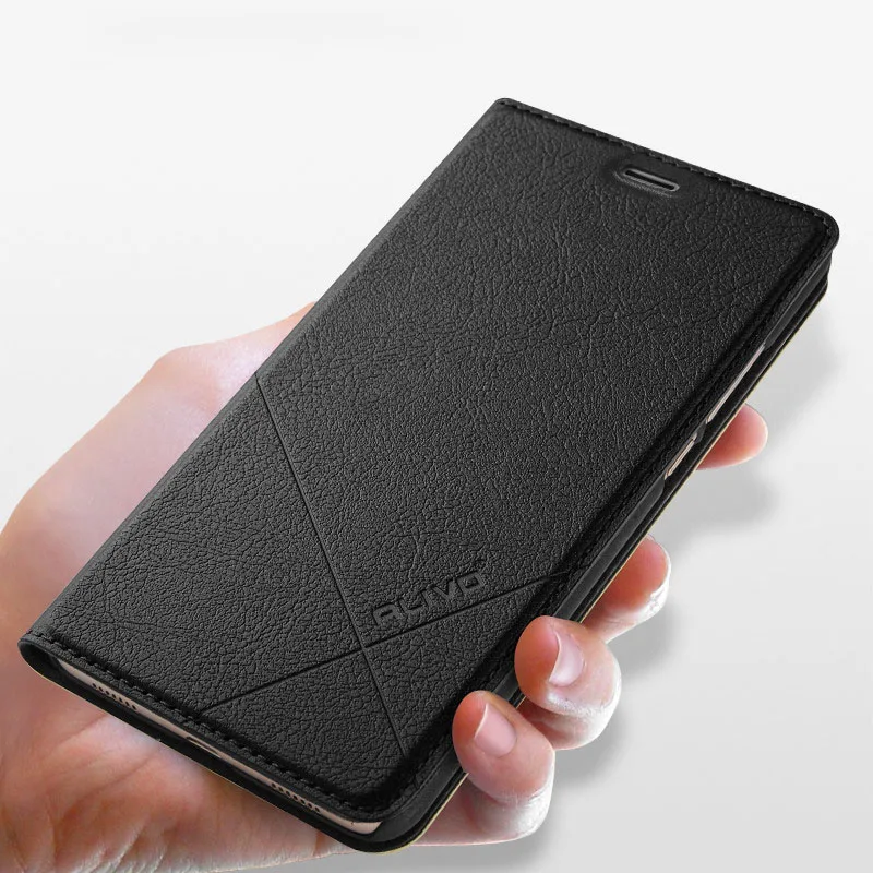 Alivo huawei P Smart Case Роскошные искусственная кожа флип чехол для PSmart телефона