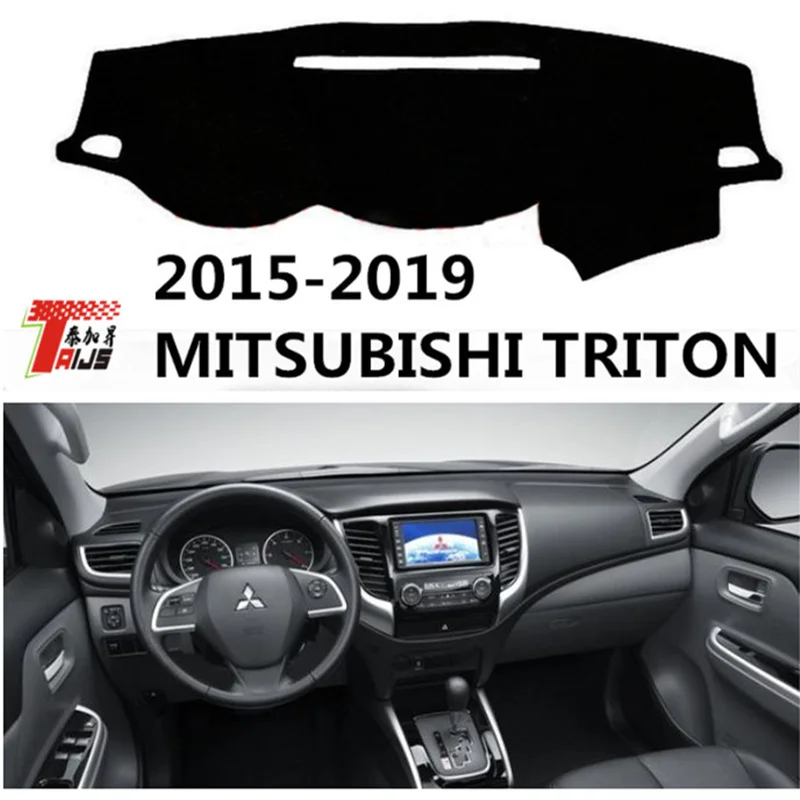 Защитная крышка TAIJS для автомобильной приборной панели Mitsubishi Triton 2015 2019 коврик