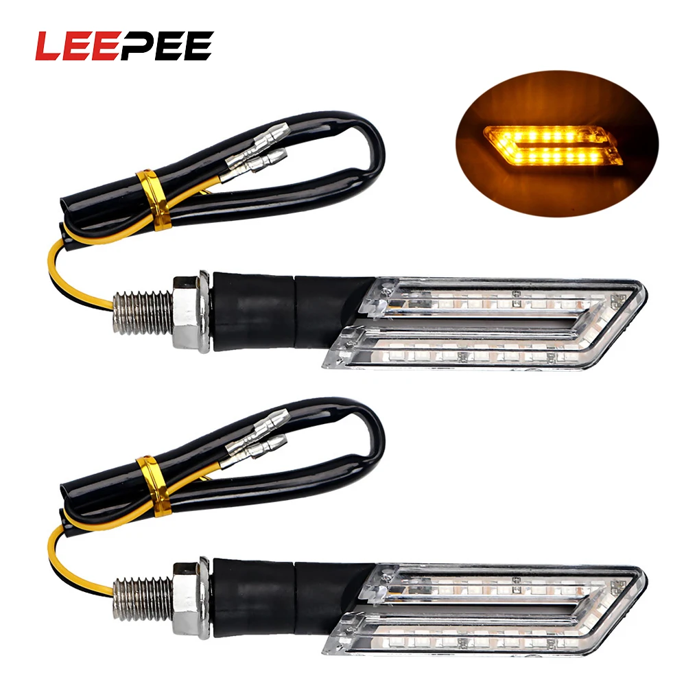 2 шт. водить мотоцикл указатели поворота янтарный кулон лампы мото указателями