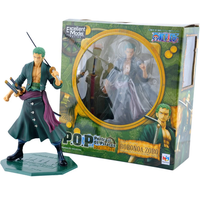 

Anime One Piece Portrait of Pirates Sailing Again Roronoa Zoro After 2 Years PVC Action Figure Collection Model Toys Doll 26cm