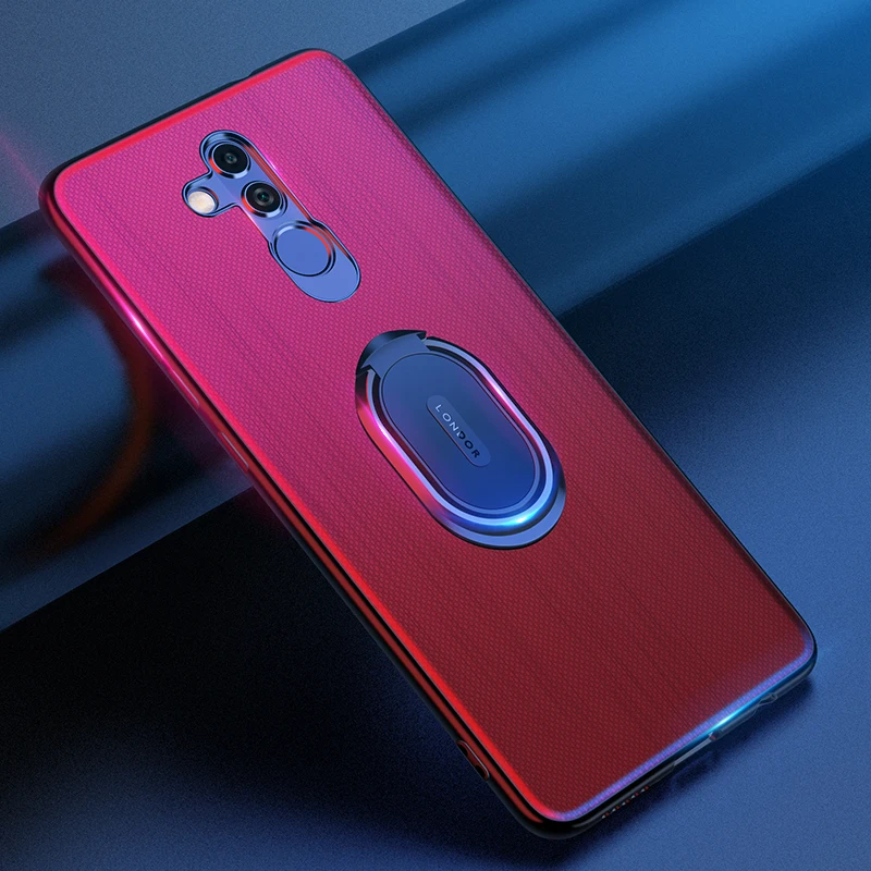 For Huawei Mate 20 Lite Case Leather Magnetic Ring Stand Holder Phone Cases 30 Pro Coque Back Cover Etui |