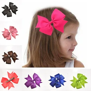 Заколка для волос детская, 40 цветов, для девочек, бант для волос, бутик