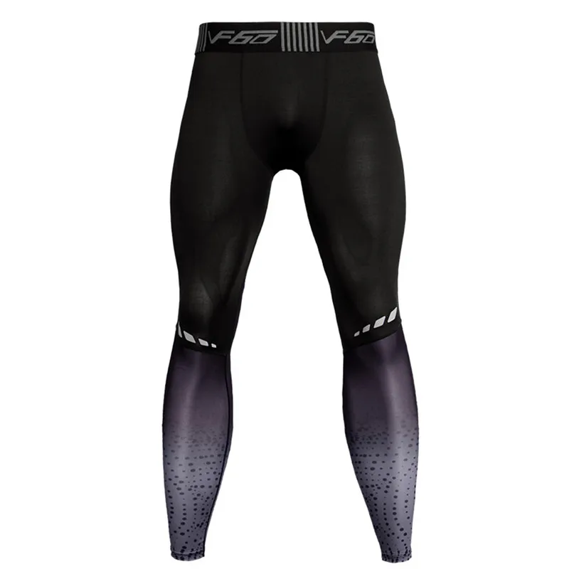 Быстросохнущие леггинсы для фитнеса Мужские Брюки Компрессионные облегающие