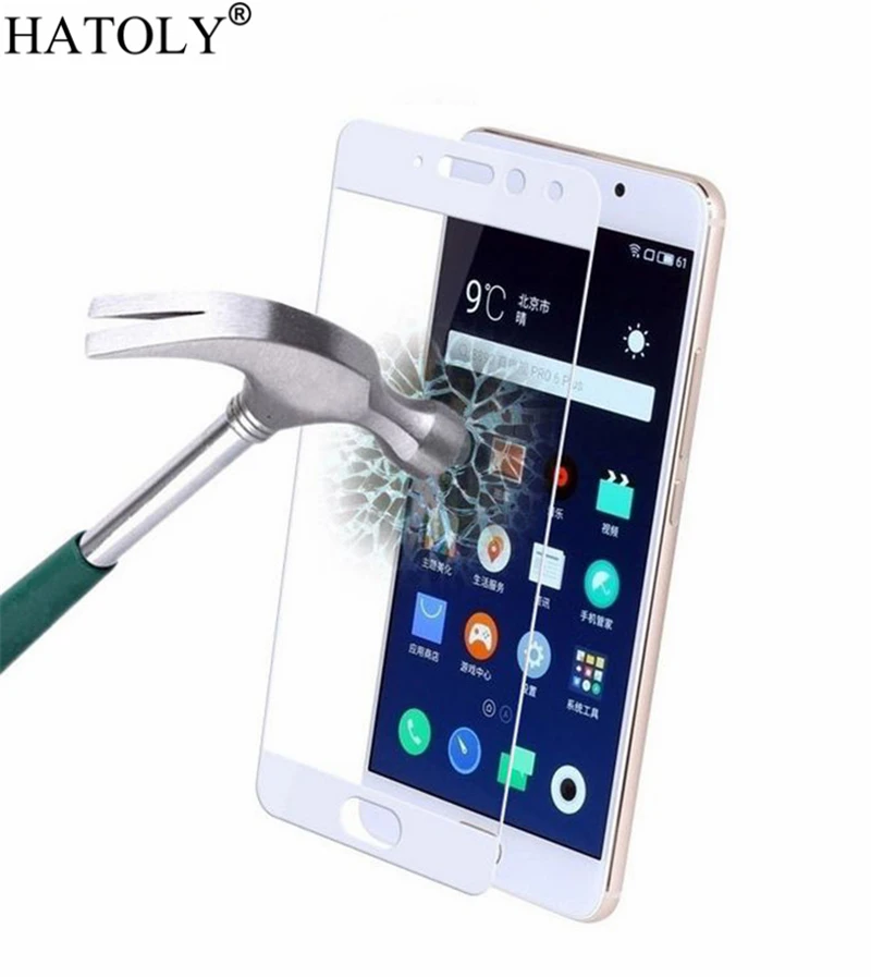 Закаленное стекло для Meizu Pro 7 защита экрана полное покрытие 3D пленка с изогнутыми