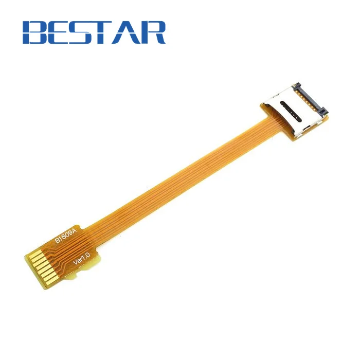 Набор карт памяти Micro SD TF Удлинительный мягкий плоский удлинитель кабеля FPC 10