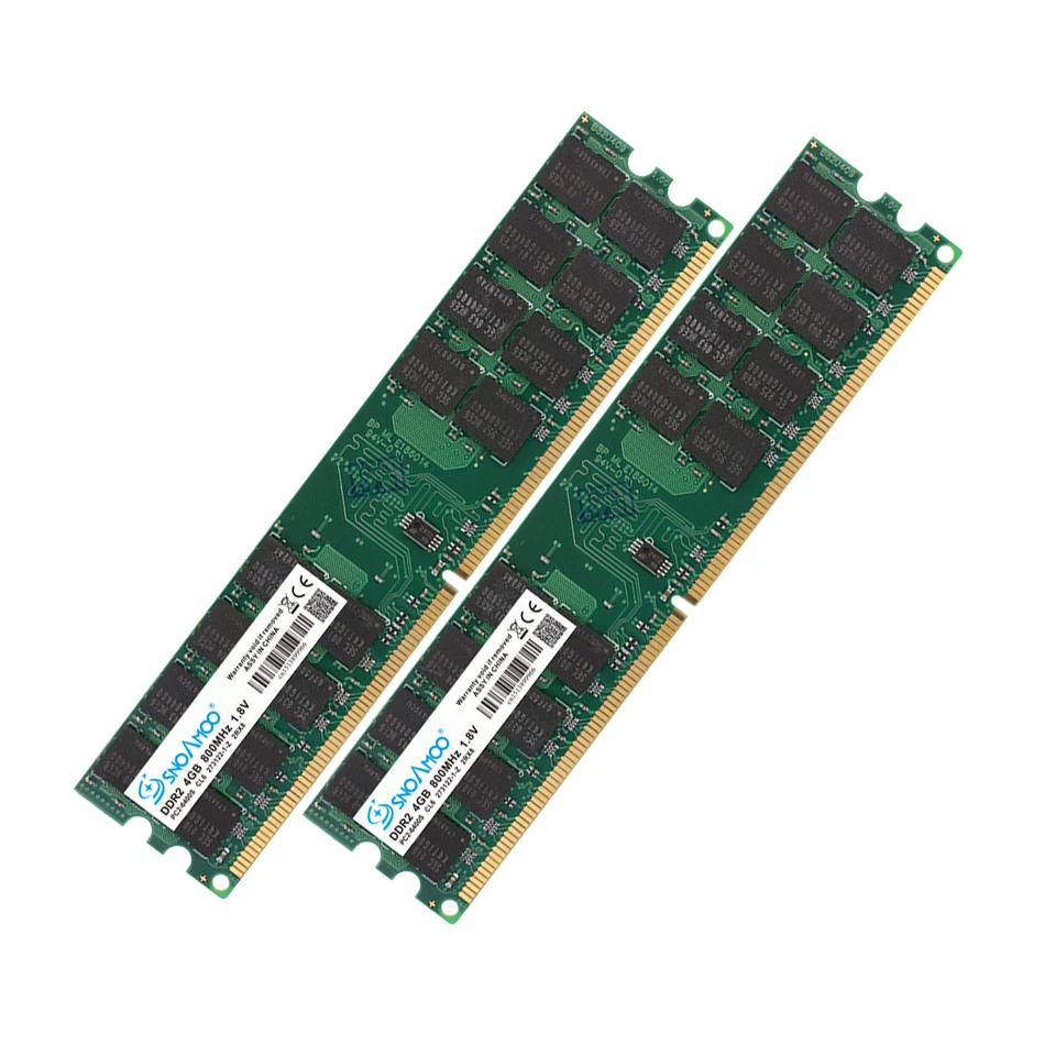 SNOAMOO оперативная память для настольного ПК AMD DDR2 4 Гб ОЗУ 800 МГц 667 240 Pin 1 8 в DIMM
