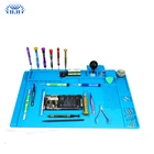 Теплоизоляционный силиконовый коврик Pinkman ESD, коврик паяльный, платформа для обслуживания стола, для ремонта телефона, компьютерной станции с магнитом