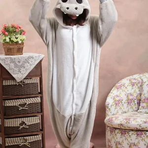 Imported Cute Unicorn gray Hippo animal Pajamas unisex adults flannel Onesies Sleepwear robe boys clothes car