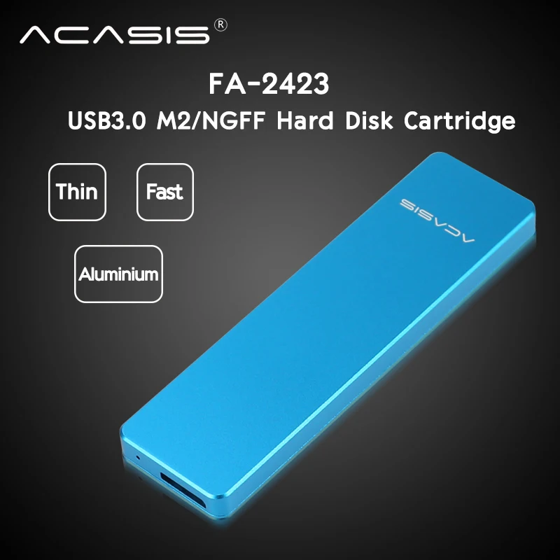 Acasis FA 2423 SSD корпус жесткий диск чехол для M2 NGFF M.2 внешнего USB 3 0 2242/2260/2280|disk drive case|drive