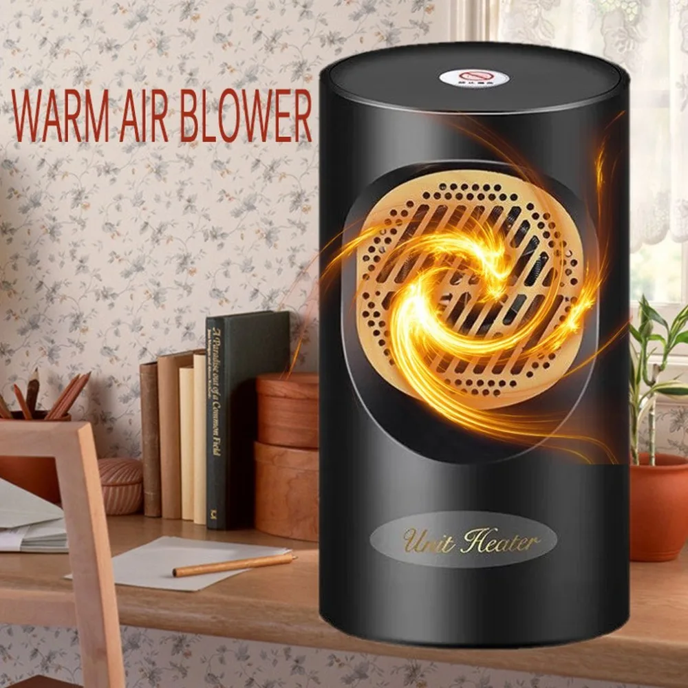 Бытовой электрический обогреватель вентилятор для офисных теплых ног