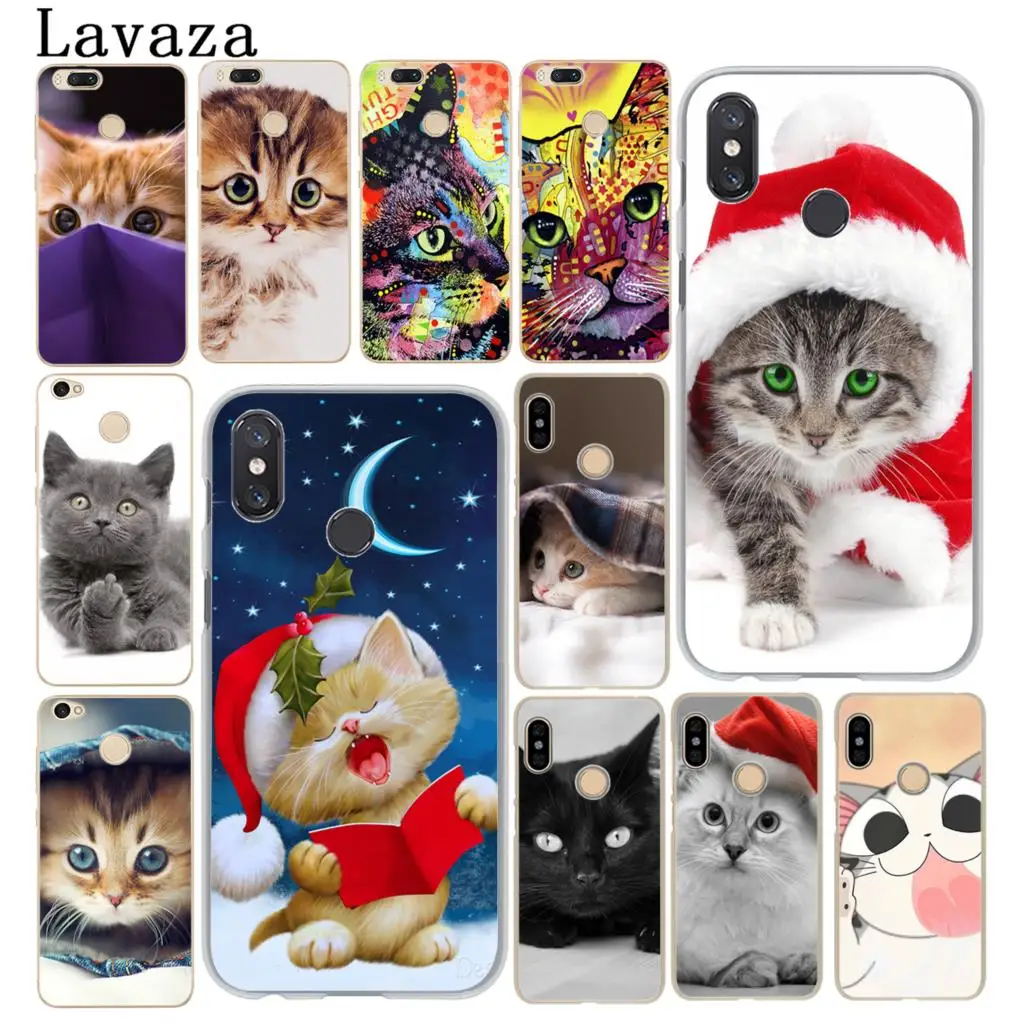 Чехол для телефона Lavaza с надписью Merry Christmas кошками и котами серого цвета Xiaomi MI 10 9