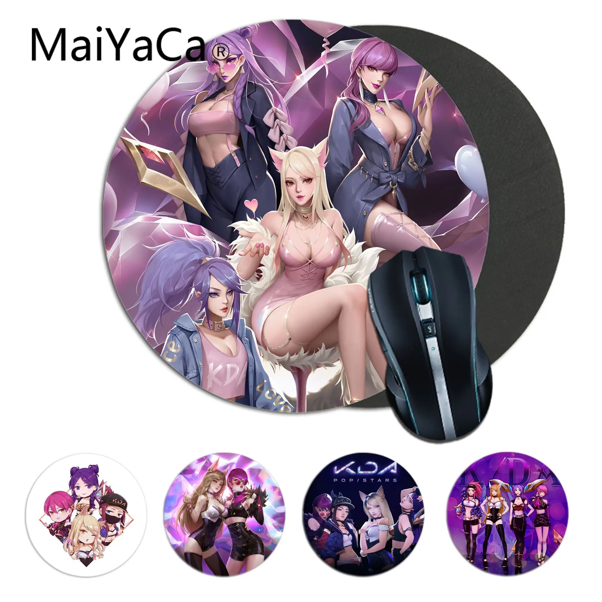 Игровой круглый коврик для мыши Maiyaca League of Legends|Коврики мышей| |