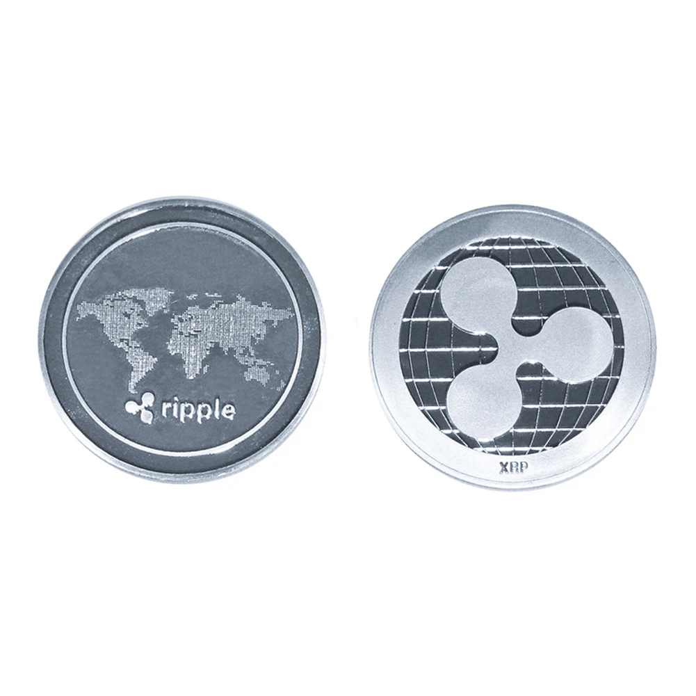 Ripple монета памятная круглая XRP рябь криптовалюта плакированная Коллекционная