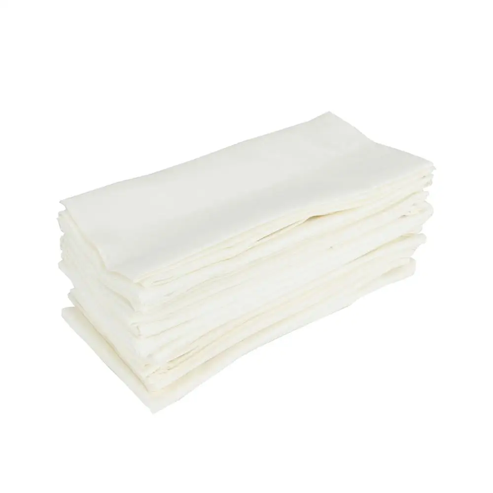 12-CJ016-4646Cream Набор салфеток из хлопчатобумажной ткани 12 46x46 см, обеденные салфетки из хлопка и льна, Столовые Салфетки - Цвет: 12-CJ016-4646Cream