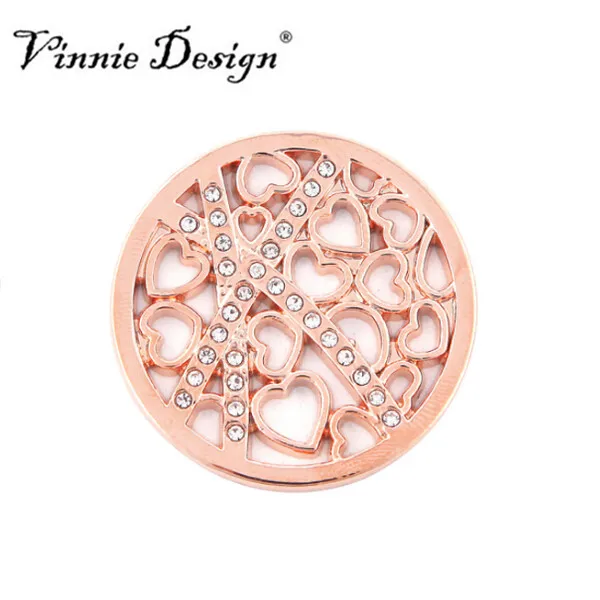 Vinnie Design Jewelry 25MM Small Multi Hearts Coin Disc for My Holder Frame Pendant | Украшения и аксессуары