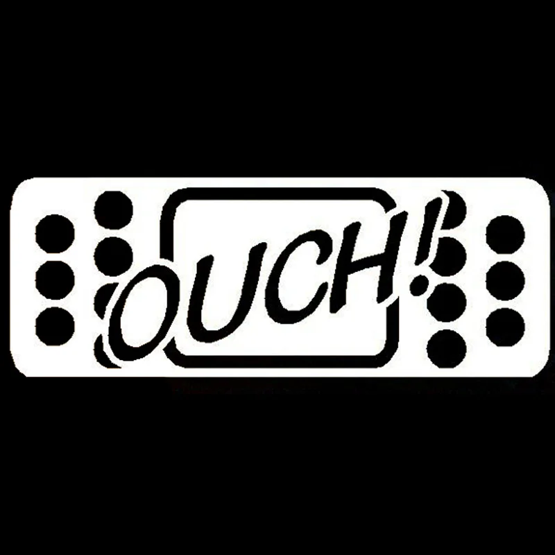 YJZT 20*7 4 см забавная наклейка Ouch BAND AID Decal на окно автомобиля Стайлинг