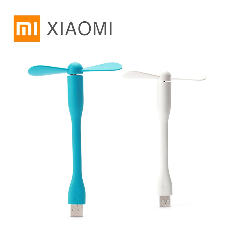 USB вентилятор XIAOMI MIJIA гибкий портативный мини высокосортный силиконовый материал