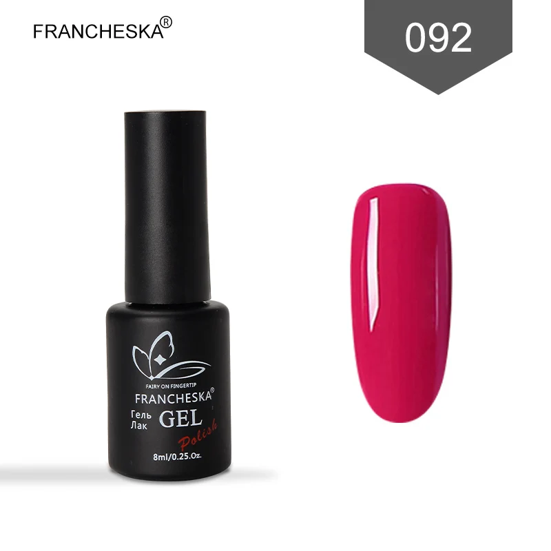 Francheska 092 Горячая Распродажа, Гель-лак для ногтей, замачиваемый Гель-лак для ногтей, Гель-лак, УФ-гель, стойкий лак для ногтей, hybrydowe unas off white, лак - Цвет: Francheska 092
