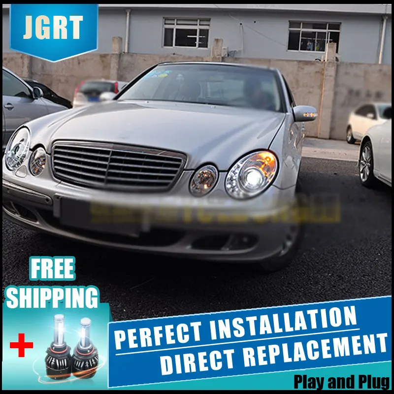2 шт. автомобильные светодиодные фасветильник для Benz W211 2003 2009|Фара авто в сборе| |