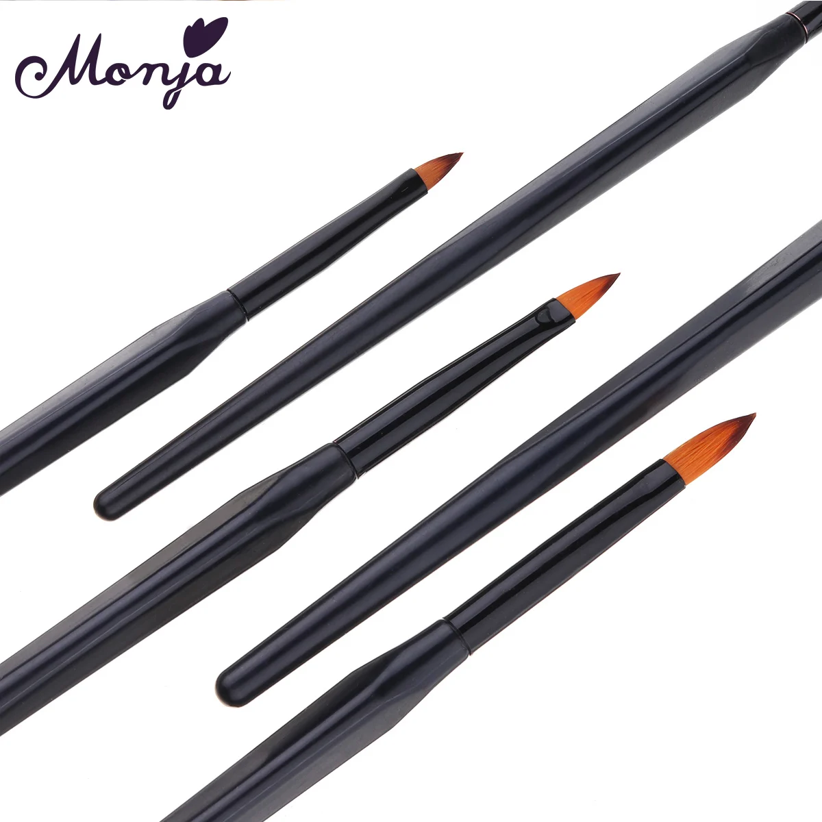 Monja 8/9/11/12/15 мм лак для ногтей кисточка гравировки акриловый жидкий порошок