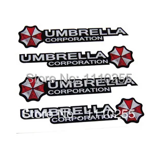 Aliauto 4 x Umbrella corporation Автомобильная наклейка на дверную ручку и Наклейка для Toyota Ford