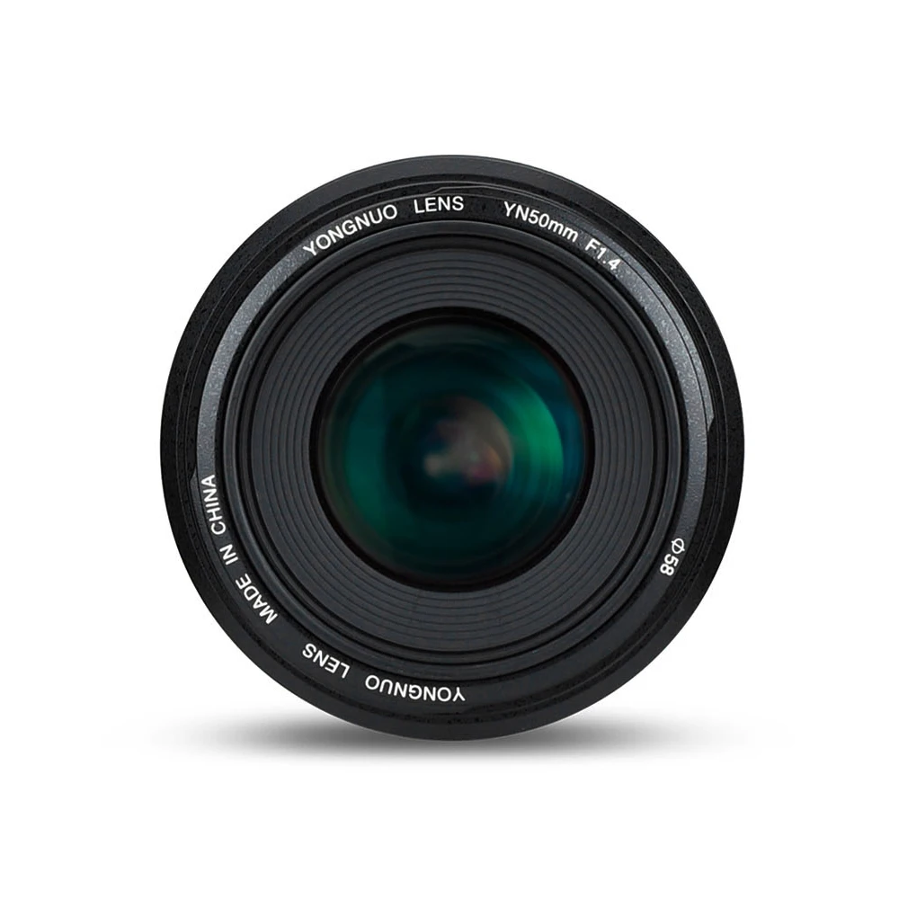 YONGNUO YN50mm объектив F1.4 Стандартный с фиксированным фокусным расстоянием большой
