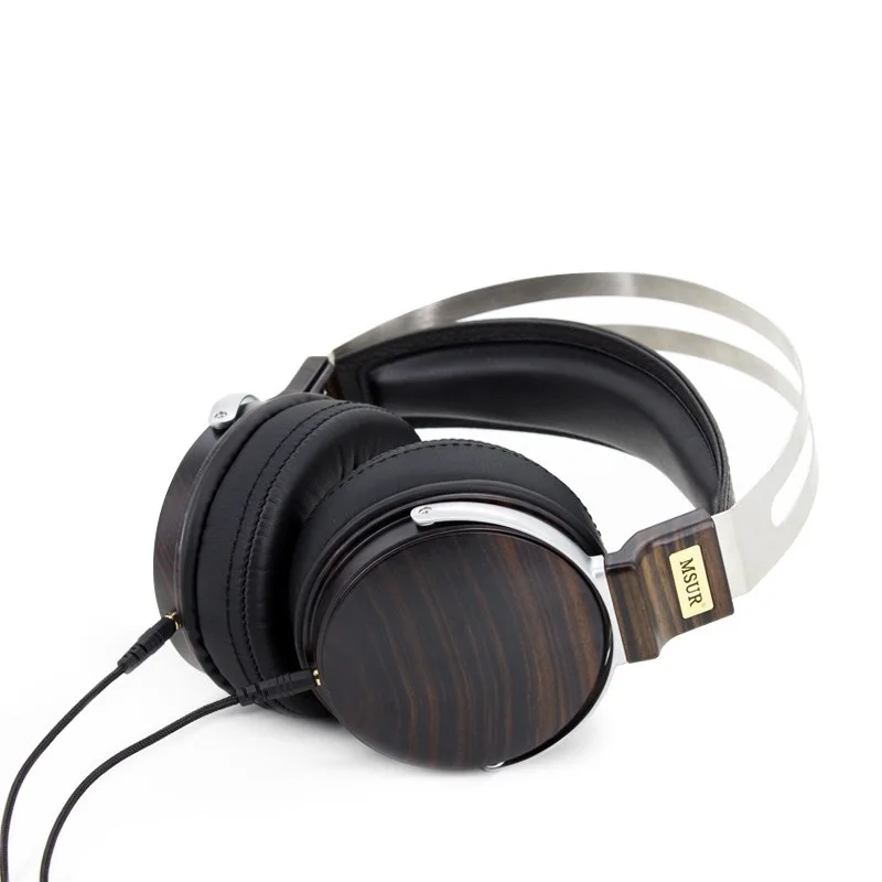 100% оригинал High End msur N650 HiFi деревянный Metal наушники гарнитуры с Бериллиевого сплава