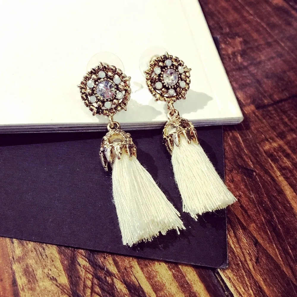 Модные Винтажные серьги Knock для женщин ювелирные изделия яркие кирпичные