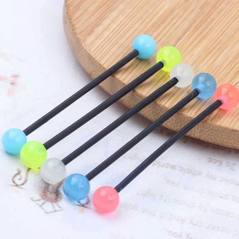 Гибкий светится в темноте промышленный пирсинг ушей серьги кольцо колокольчик 5