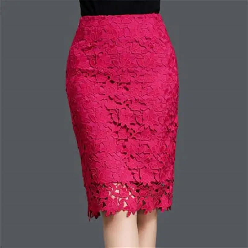 Женская облегающая кружевная юбка с высокой талией весна лето 2019|lace skirt|skirt femalespring