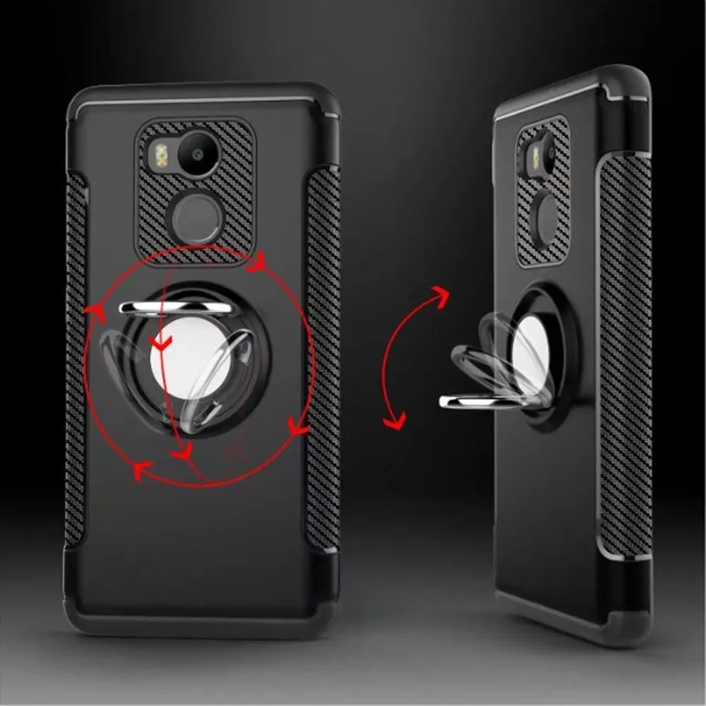 Case for Xiaomi Redmi 4 Pro Phone Prime TPU+PC with Rotatable Finger Ring Magnetic Function |