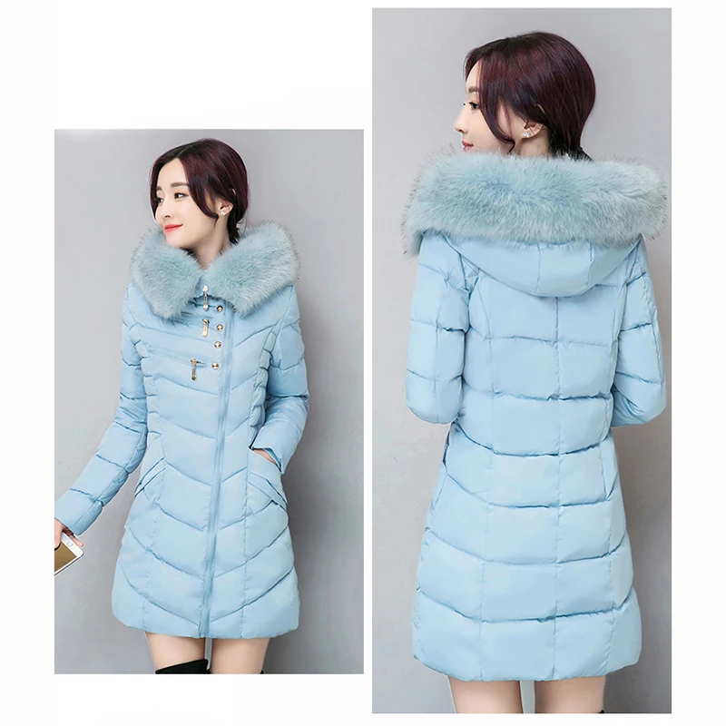 WERTUIOP Женская парка 2019 новый длинный тонкий плюс размер зимнее пальто женский